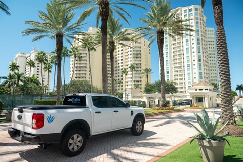 Commercial HOA landscape truck landcrafters