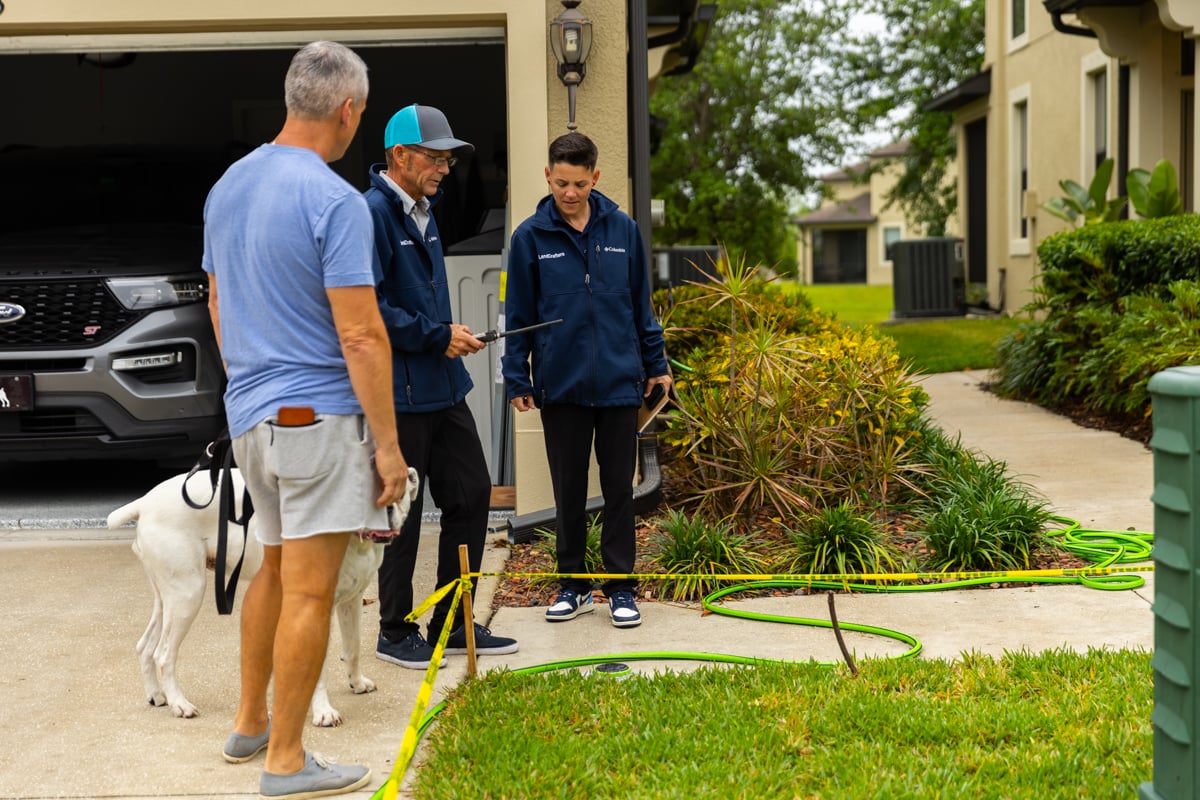 irrigation account manager inspection sprinkler client