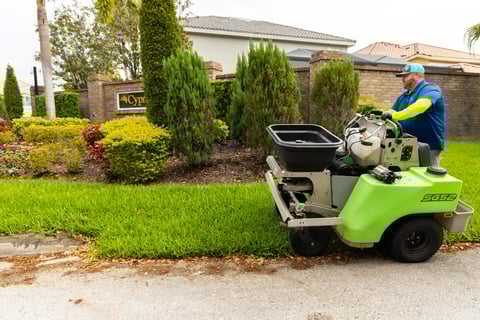lawn care commercial hoa community fertilization treatment application crew 3