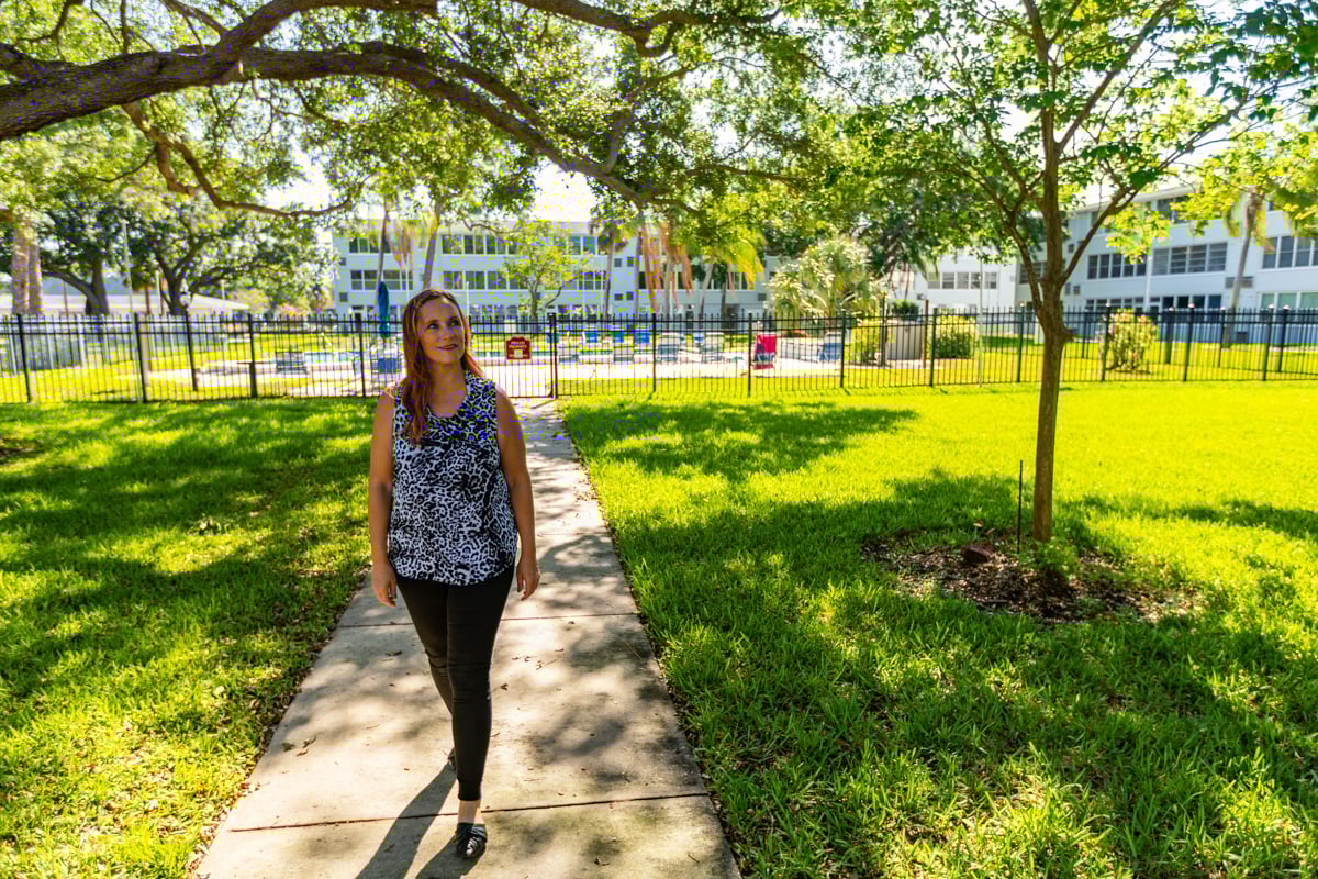 manager property site walk grass pool tree 5