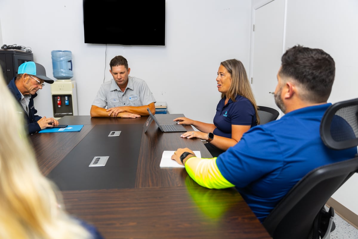 team aacount manager meeting office