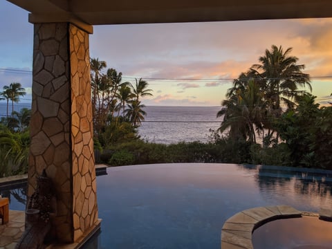 vacation home looking out to ocean
