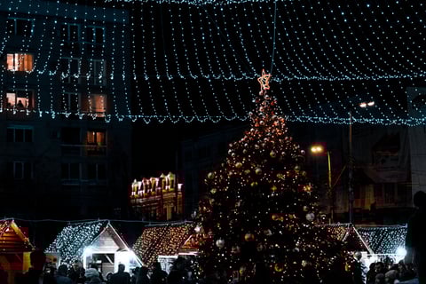 holidays lights at night