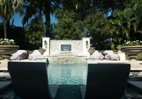 residential landscape backyard patio pool landscape beds 4